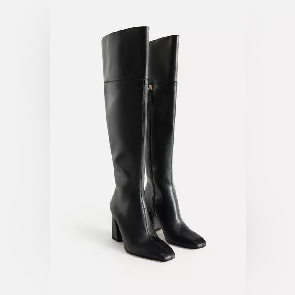 Zara Black Over the Knee Boots